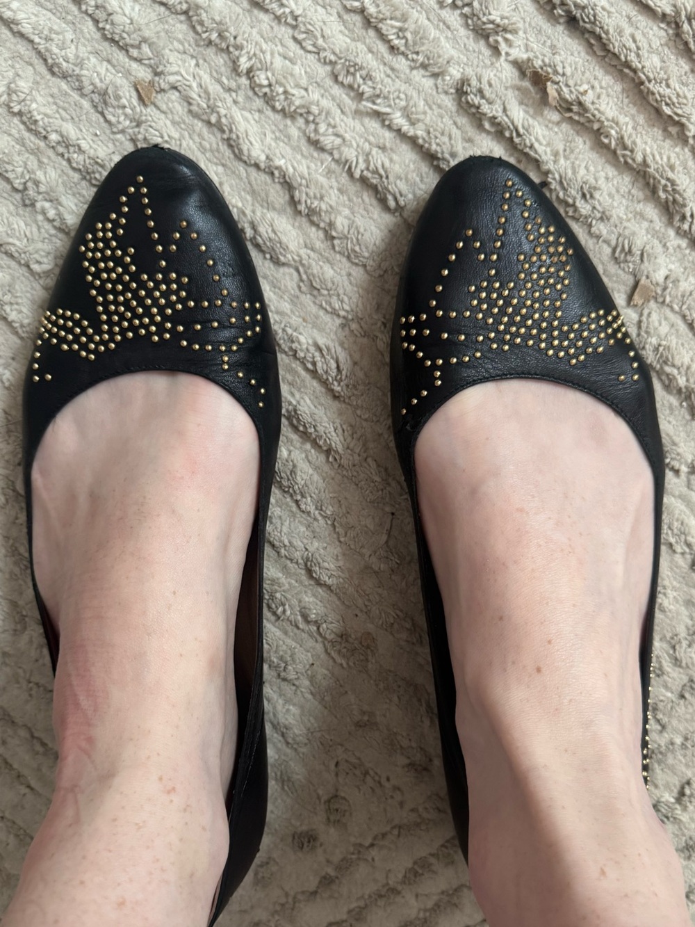 Chloe Sussanna studded flats